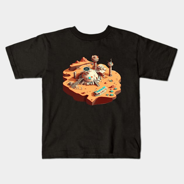 Space Base Kids T-Shirt by Open World Games